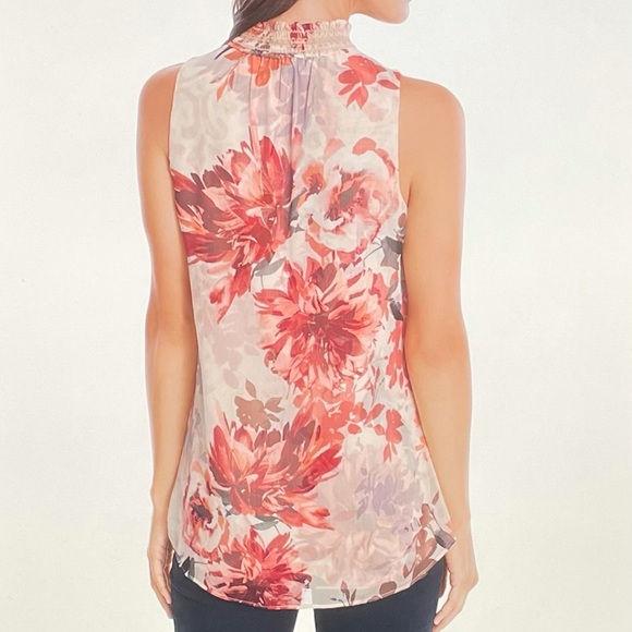NWOT WHBM Floral Sleeveless Blouse..XX Small - Picture 15 of 16